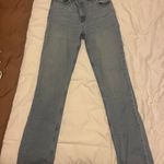 Abercrombie & Fitch Ultra High Rise 90s Slim Straight Jean with Criss-Cross Waistband Photo 3