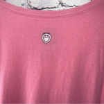 Life is Good  Pink Wine Glass Half Full Short Sleeve Tee size Medium‎ Photo 5