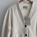 Everlane  Sweater Womens XL Organic Cotton Varsity Cardigan Minimalist Cream Photo 1