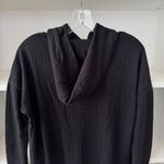 Chaser Black Waffle Thermal Knit Hoodie Photo 5