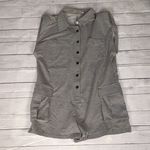 Skylar Rose  gray cargo romper size Medium Photo 0