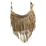 Crown Vintage Fringe Crossbody Bag Tan Boho Festival Purse‎ Brown Photo 5