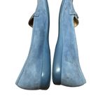 Salvatore Ferragamo Blue Suede Loafers Quiet Luxury Minimal Chic Slip-On Comfort Old Money Luxe 7.5 Photo 5
