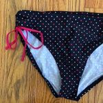 Nautica NEW NWT Navy Blue White Red Polka Dot USA Bow Tie Side Bikini BOTTOM 12 Photo 2