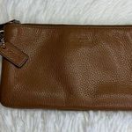 Coach Brown Double Zip Wallet Wristlet Photo 0