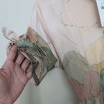 ZARA NWT  Watercolor Button Down Mini Shirt Dress Sz L Photo 5