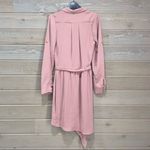 RUNAWAY THE LABEL Pink Asymmetrical Shirt Dress S Photo 7