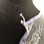 Free People  Daphne‎ Blouse in Silver Blue Floral Pattern Blue Size Small NWT Photo 6