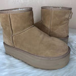 UGG  Chestnut Brown Classic Ultra Mini Platform Boot Size 9 Photo 0