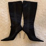BCBGirls stiletto silver heel boots size 9 Photo 7