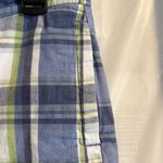 Ralph Lauren Vtg Polo Jeans Co Plaid Shorts Womens Sz 6 Blue Green Chinos Preppy Photo 2