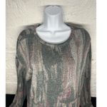 Vera Wang Simply Long Sleeve Warm Stretch Colorful Fray Blouse Size XL Photo 1