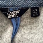 Lands' End  Women Blazer Medium Fleece Lined Jacket Herringbone Photo 2