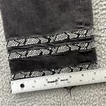 Driftwood  Colette Straight Leg Crop Jeans Black Embroidered Boho Women's 30 x 25 Photo 15