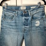 frame denim FRAME Le Original Distressed Light Wash Cropped Jeans Size 27 Photo 1