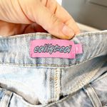 Edikted  Low Rise Wide Leg Baggy Cotton Jeans Light Wash Blue Medium Photo 2