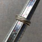 Sterling Silver Multi Strand Twisted Stacking Ring Modern Minimalist Size 8.5 Photo 3