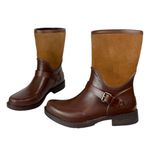 UGG  Sivada Boots Sz 9 Chocolate Brown Two Tone Rain Boots Waterproof Photo 1