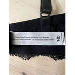 Adore Me Black Floral Lace Sheer Underwire Bra Size 34D Scalloped Lingerie Photo 8