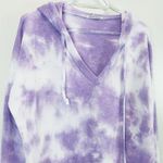 Theo And Spence Tie Dye Hoodie In Purple Marble Size M Photo 4