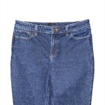 Talbots  Women's 10P High Rise Slim Straight Ankle Jeans Regina Dark Wash Stretch Photo 4