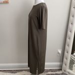 Eileen Fisher Olive Tee Shirt Midi Dress Photo 4