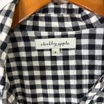 Shabby Apple Black and White Gingham Central Park Wrap Long Sleeve Dress Size XS Photo 4