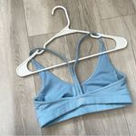 Alo Yoga Alo Sports Bra blissful ribbed racerback womens Blue (small) workout gym sport Photo 1