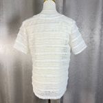 Waverly Grey White Crochet Fringe V Photo 4