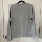 Sandro  Womens Sweatshirt Gray PEACE Embroidered Pullover Size‎ XL EUC Photo 2