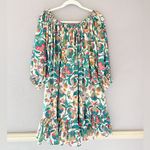 LA Double J Paloma Mini Dress Tree of Life Bianco Print XS Photo 1