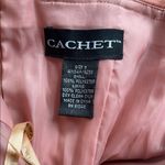 Cachet salmon Strapless Ruched Tiered Cocktail Dress Size 8 Photo 7