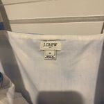 J.Crew Factory Linen Gingham Check Button Lined Sundress Blue White size 10 Photo 3