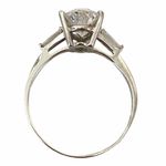 Women’s 14K Pear Shape White Gold CZ Zirconia Wedding Or Engagement Sz 10 Ring Photo 7