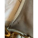 Prada Vintage Logo Jacquard Shoulder Bag Crossbody Womens Beige Italy BT0706 Photo 9