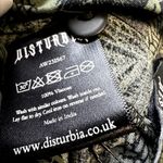 Disturbia Daphne Shirt Dress Leaf Print Button Tie Waist Green Black 8 NWT Photo 3