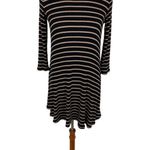 American Eagle Soft Sexy Ribbed Striped Turtleneck Swing Dress Stretchy Medium Photo 2