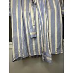 GANT Rugger Shirt Dress Womens Large Blue White Striped Belted Button Front Photo 11