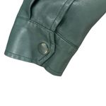 Love, Whit by Whitney Port Faux Leather Shacket in Green, Size L Green Size L Photo 9