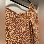 SheIn Cream & Orange Ditsy Floral Long-Sleeve Square Neck Mini Dress - S Photo 12