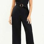 Loft Linen Blend Belted Sleeveless Jumpsuit NWOT Photo 0