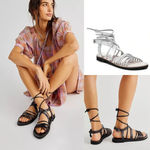 Free People Willow Wrap Sandals Size 38 NWOT Photo 1