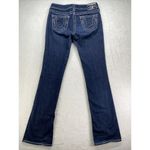 True Religion Dark Wash Boot Cut Jeans white stitching Womens Size 27 Photo 10
