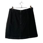 Free People Modern Femme Black Denim Mini Skirt 8 Photo 2