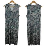 Coldwater Creek  Womens Floral Midi Dress Medium‎ Sleeveless Casual Comfort Boho Photo 1