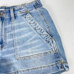 Aerie High Rise Utility Denim Shorts Size Small – Light Wash Jean Shorts Blue Photo 2