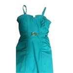 Stop Staring Xs Petra Form Teal Belted Midi 50 Pinup Dress Green Photo 1