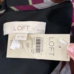 Loft plaid lyocell tie back bell sleeve a line holiday dress size 6p Photo 8