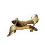 Kelly & Katie  Nadia gold metallic glitter‎ heels size 8.5 With 3.25" Heel Photo 3