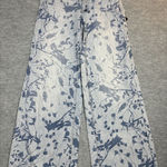 BDG Urban Outfitters Jeans BLue Floral Low Rise A Wide Leg Size 25 Photo 0